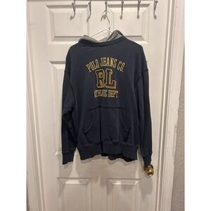 Polo by Ralph Lauren Navy Sweatshirt with Gold Accents